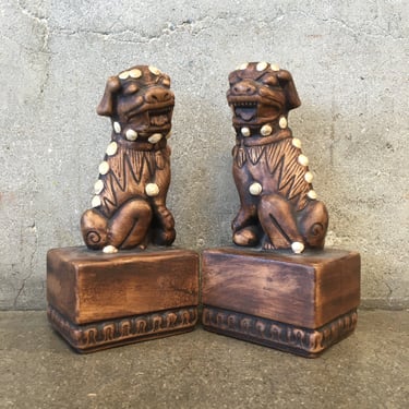 Pair of Ceramic Fu Dogs