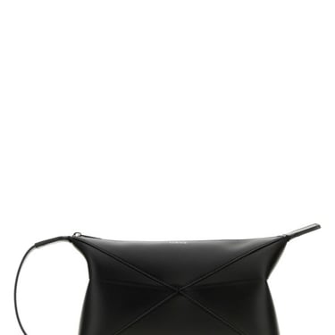 Loewe Man Black Leather Puzzle Fold Clutch