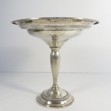 Vintage Sterling Silver Pedestal Compote - Kenilworth Weighted Sterling Silver Pedestal Bowl 