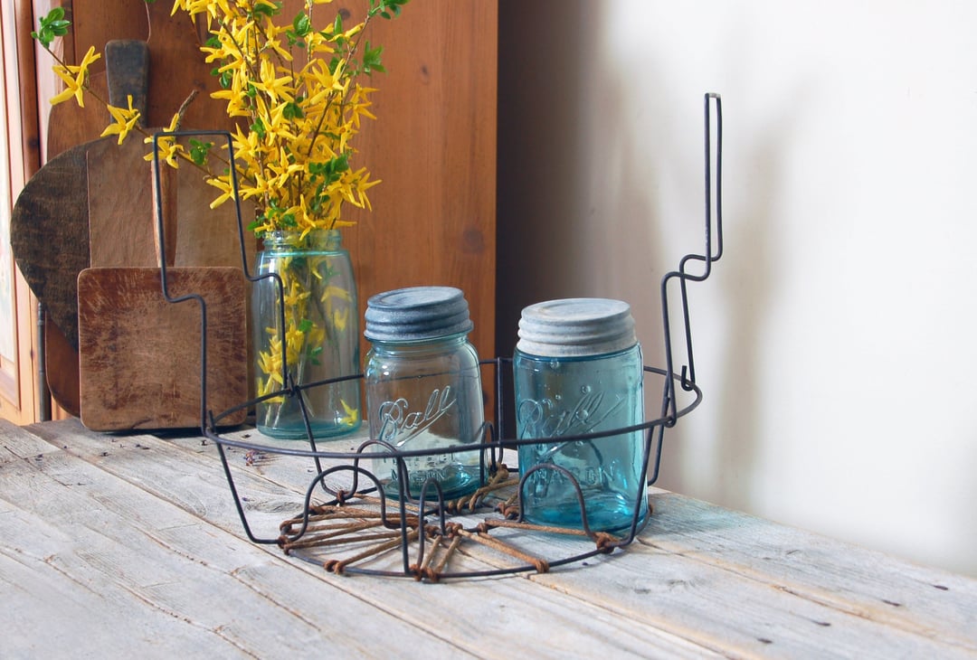 Antique canning rack / vintage jar lifter / wire canning rack / canning ...