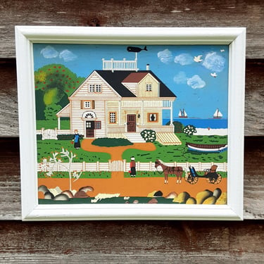 Cape Cod Folk Art Painting - Pickwick Cottage