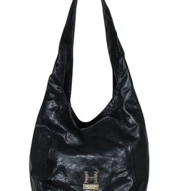 Halston Heritage - Black Leather Slouchy Shoulder Bag