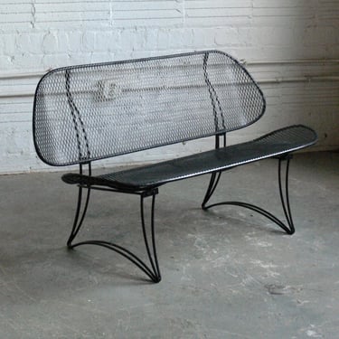 Mid Century  "Clamshell" Wire Settee for Homecrest 