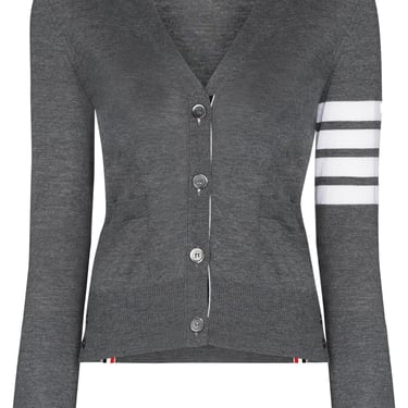 Thom Browne Women 4Bar Wool Cardigan