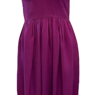 Halston 70s  Purple Linen Dress