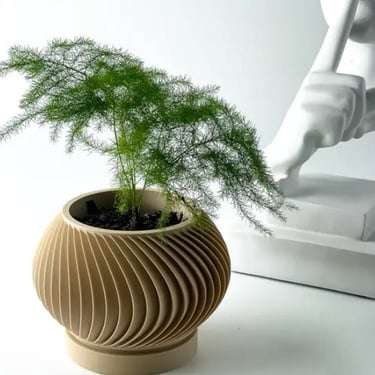 The "Caleth" Planter Pot | 3D Printed Modern Design Pot | 2.5", 3", 4", 5" Indoor Pot | House Plant Pot | Home\Office Decor | Eco-Friendly | 