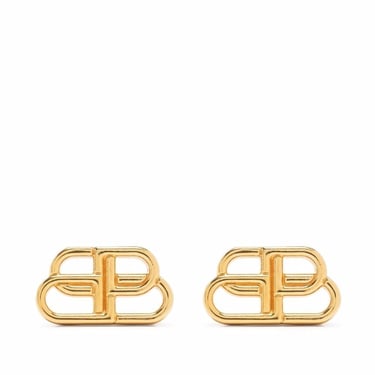 Balenciaga Women Bb S Stud Earrings In Gold Brass