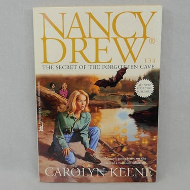 Nancy Drew #134 The Secret of the Forgotten Cave (1996) by Carolyn Keene - Vintage Teen Girl Detective Mystery 