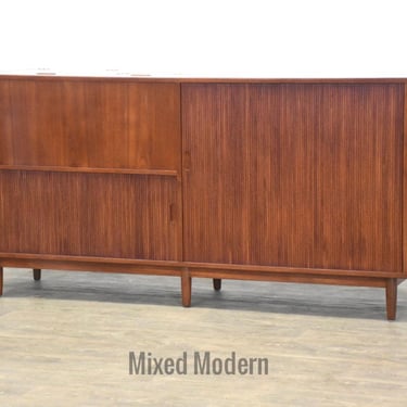 Danish Modern Teak Record Cabinet Credenza 