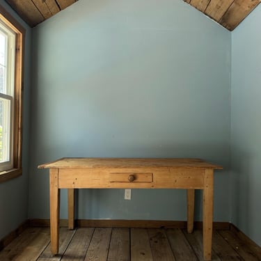 Antique English Pine Writing Desk 