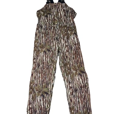Men’s Cabela’s Dry Plus Realtree Camo Fleece Bib Overalls Medium