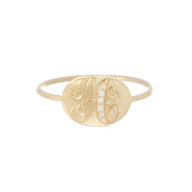 Slim Signet Ring with Pave — Customized + Collected Trunk Show