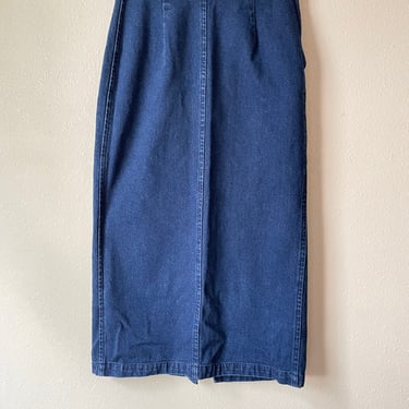 Vintage Denim Maxi Skirt PETITE SOPHISTICATE 