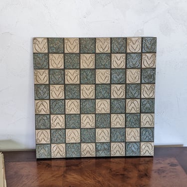 Vintage Aztec Mayan Tile Chess Board only 