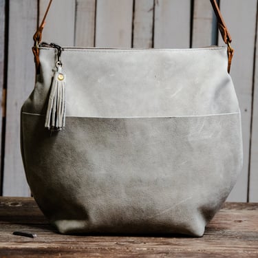 LIMITED RUN Eco-friendly Marie Leather Bag | Multiple Colors | Curved boho style with Tassel 