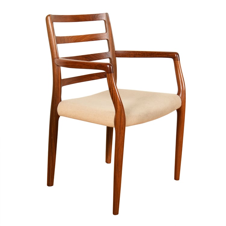 Danish Modern Rosewood Niels Møller Arm Chair &#8212; Model #68