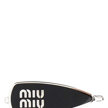 Miu Miu Women Black Metal Hair Clip