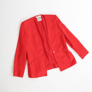 Vintage Austin Hill Hot Pink woven Blazer 