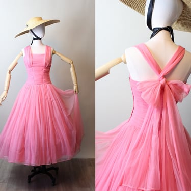 1950s EMMA DOMB barbie pink dress xs | new summer 