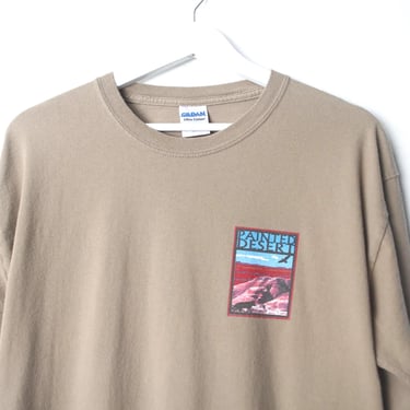 vintage 1990s 2000s PAINTED desert long sleeve ARIZONA monument valley vintage t-shirt -- size large - FREE shipping U.S.A 