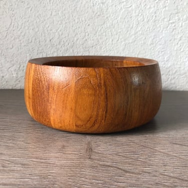 Vintage Dansk teak wood bowl or fruit bowl by Jens Quistgaard 