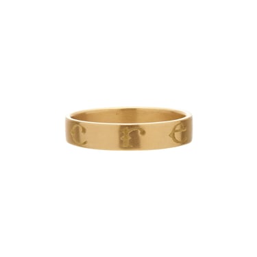 Gabriella Kiss 18k Band Ring Inscribed with "CREARE"
