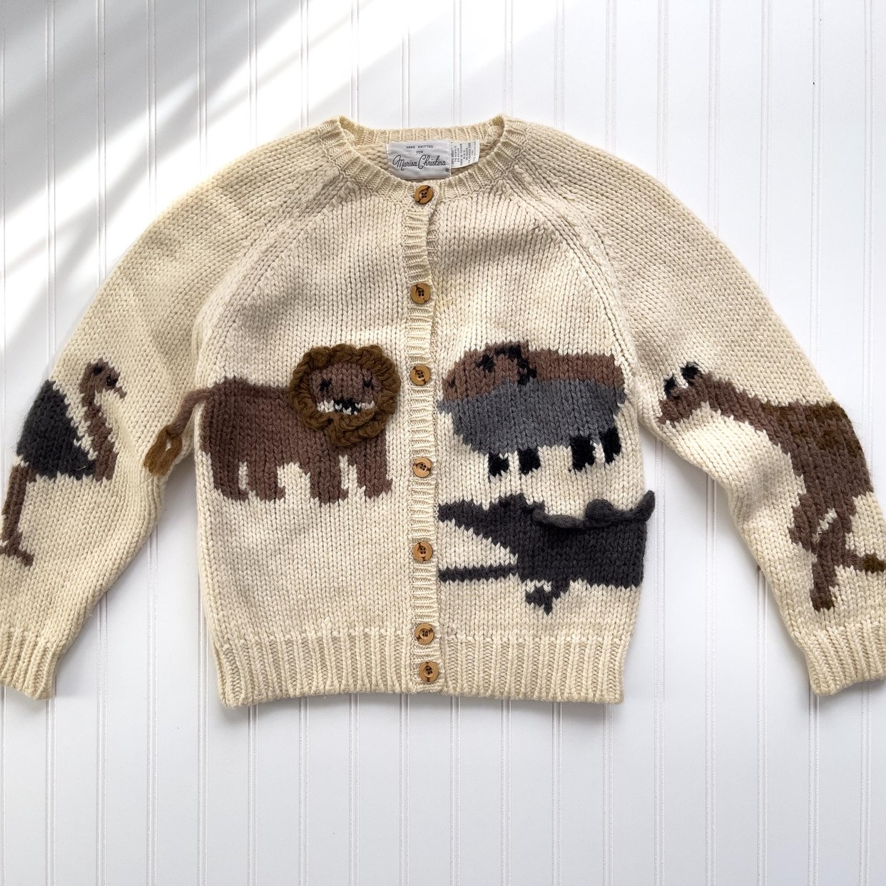 9日まで ruru kiaris vintage ニット KRIZIA 80s Wool + Angora Eye Of The Tiger Turtleneck Sweater