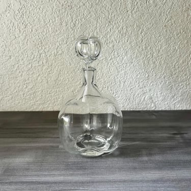 Vintage Orrefors Swedish Crystal Petite Liqueur Decanter Sweden Glass Retro Barware 