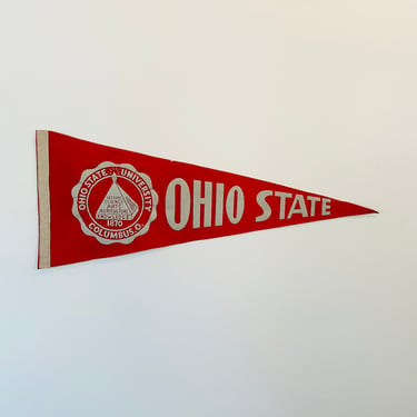 Vintage The Ohio State University Full Size Pennant 