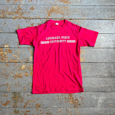 1980s LSU Louisiana State Spellout T Shirt 