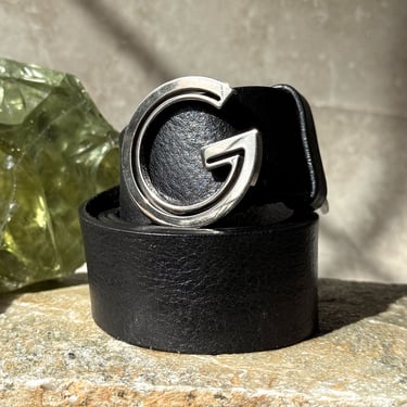 Gucci Black Leather Belt
