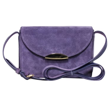 Neely &amp; Chloe - Lavender Suede Crossbody Bag