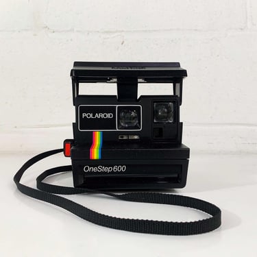 Vintage Polaroid Camera One Step 600 Rainbow Stripe Instant Film Photography Impossible Project OneStep600 OneStep Polaroid Originals 1970s 