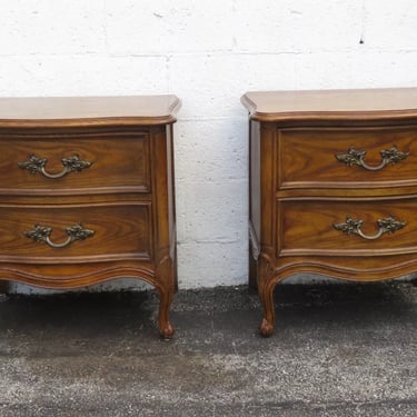 Dixie DuBarry French Carved Nightstands Bedside Tables a Pair 5356