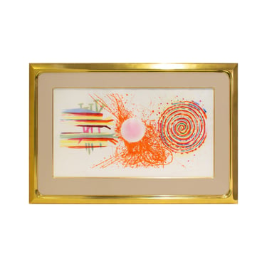 James Rosenquist Vibrant Etching "Rouge Pad" 1978 (Signed and Numbered)