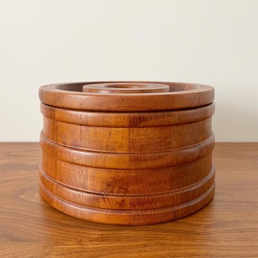 Dansk Designs Danish Modern Teak Wood Ice Bucket by Jens Quistgaard 