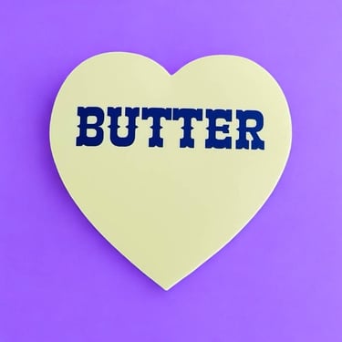 Butter Heart Sticker