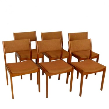 Six Danish Teak Dining Chairs