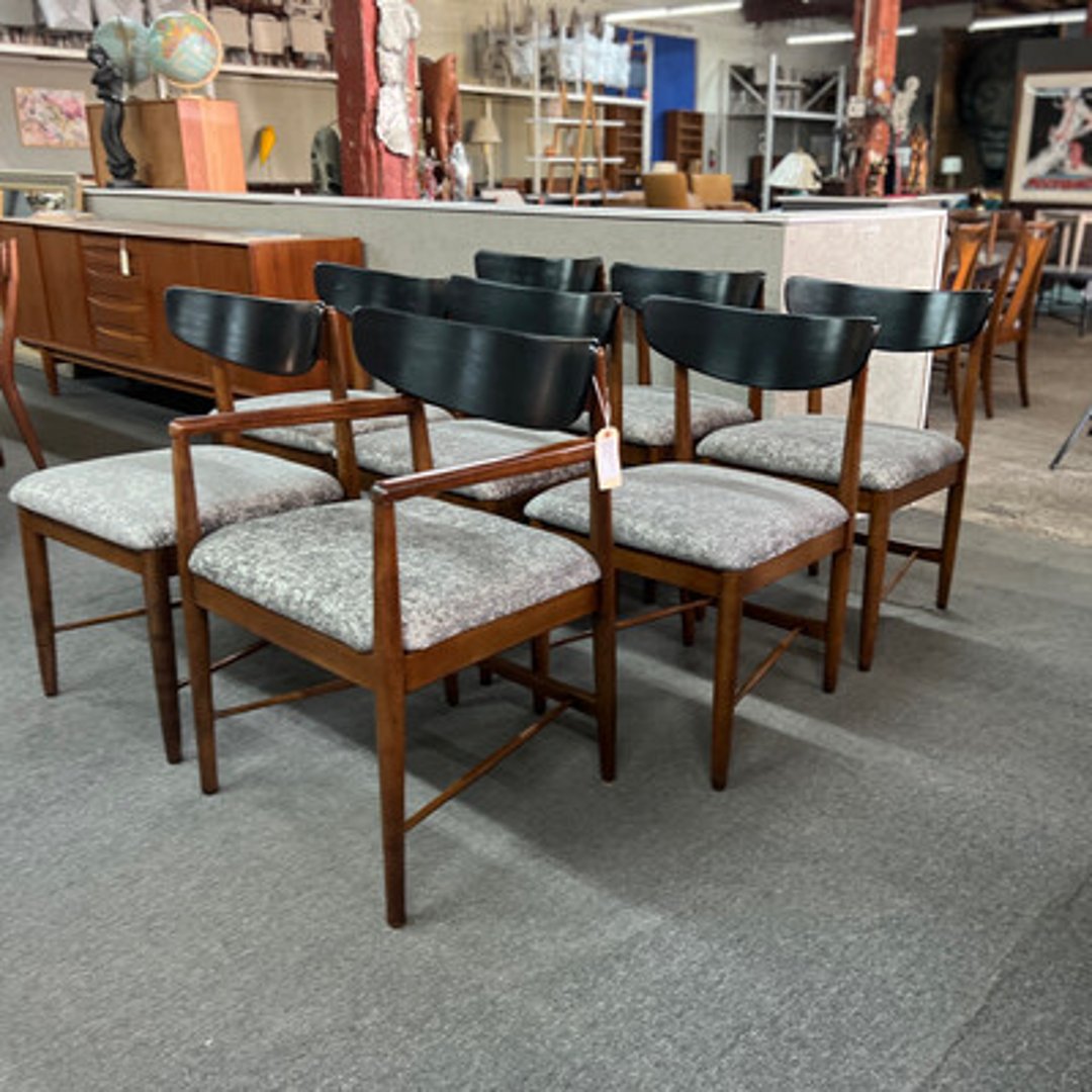 Set of 8 American of Martinsville Dining Chairs Midcentury Furniture