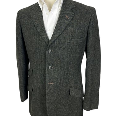 Vintage 1970s HERRINGBONE TWEED Sport Coat ~ size 36 to 38
