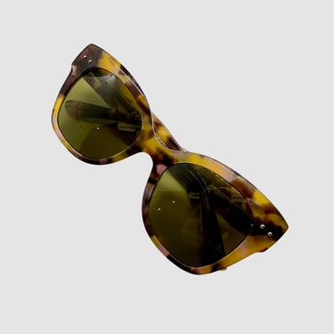 Bottega Veneta Sunglasses, Multi-Colored Tortoiseshell Resin Glasses Frames | Italian Fashion Designer, Milan, Italy, Dark Yellow Tint 