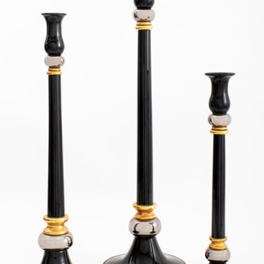 Seguso Vetri D'Arte Glass Candlesticks, 3