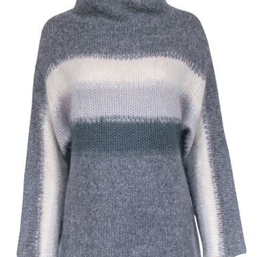 Rag &amp; Bone - Grey Ombre Turtleneck Sweater Sz S