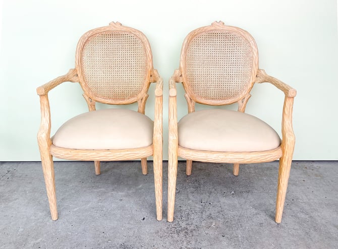 Pair of Faux Bois Chairs