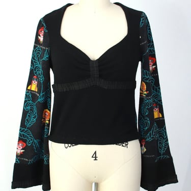 Emanuel Ungaro Wool Fashion Icons Top