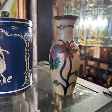 Brass Enamel Vase