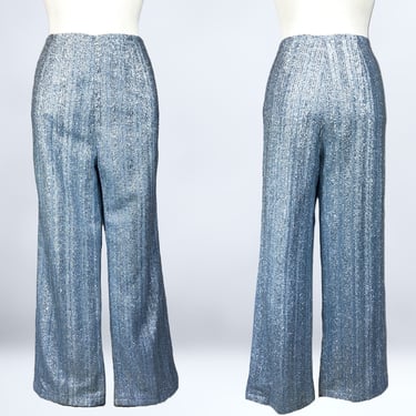 70s electric blue JONDEN original spandex disco pants S / vintage