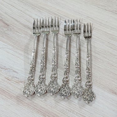 Versailles by Gorham Sterling Silver Oyster Seafood Forks, c1888 