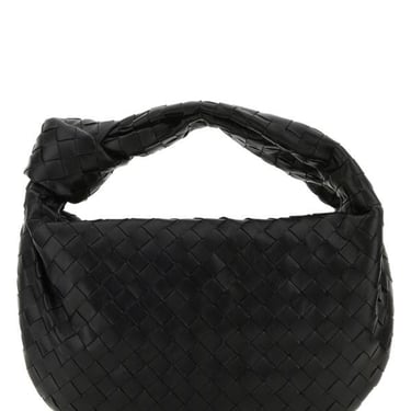 Bottega Veneta Woman Black Leather Teen Jodie Handbag