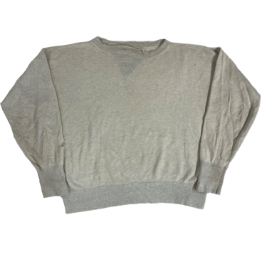 Vintage Gray &quot;Single V&quot; Boxy Fit Sweatshirt